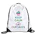 Produktbild DHNKW Classic K Logo Unisex Fasion Drawstring Shoulder BackpacksCanvas Bag Casual Travel Bags Shoulder Pouch Beam Port Backpack Tote Canvas Bag Storage Bag One Sized White