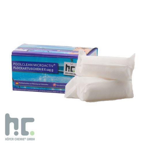 2 x 1 kg Flockkartusche - für Pool - VERSANDKOSTENFREI - gebrauchsfertig