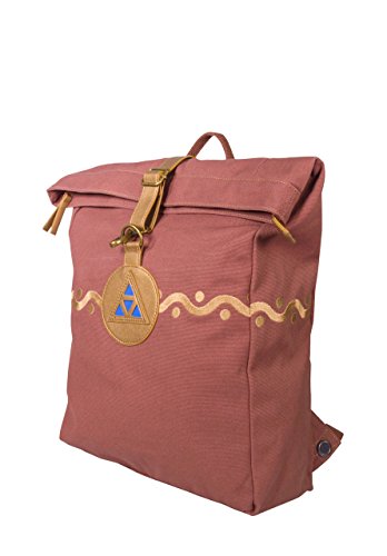 Musterbrand Zelda Rucksack Triforce Roll-Top Daypack Wasserabweisend Unisex Braun ONE
