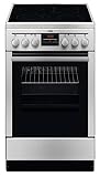 AEG 47095VD-MN 50 cm Standherd mit Glaskeramik-Kochfeld / Bräterzone / Mehrkreiskochzone / Grillfunktion / Display mit Uhr / A
