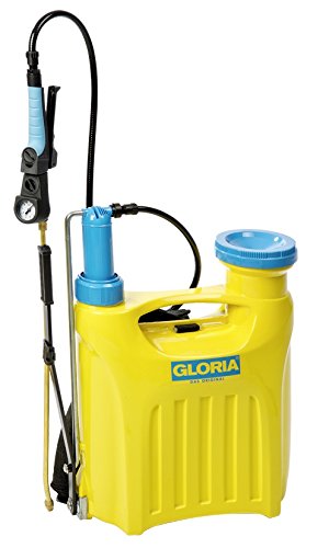 Gloria Rückenspritze Kolbenrückensprühgerät Hobby 1200 mit 12L Tank und Komfort, gelb
