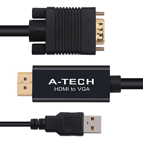htv5m ist ein vergoldeter Stecker HDMI auf VGA Adapter) dieses VGA Kabel unterst¨¹tzt HDMI-v1.3¨C1080p und kompatibel mit TV, Projektor in abs-