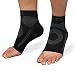 Produktbild Featol Knöchelbandage Fußgelenkstütze Fußbandage Kompressionssocken, Schutzfunktion, Schmerzlinderung und Blutzirkulation behilfreich für Männer und Frauen(Schwarz, L)