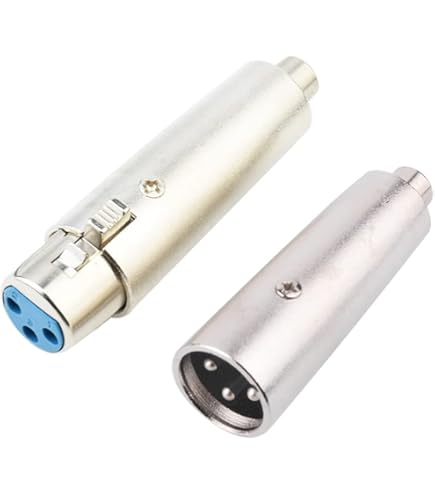 Xiatiaosann RCA Femmina A XLR 3 Pin Maschio Adattatore Femmina - Foto 11
