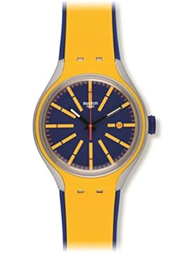 Swatch Unisex-Armbanduhr Analog Quarz Silikon YES4009