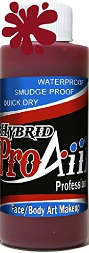 ProAiir Waterproof Hybrid Face and Body Art Paint - Blood Red 2.1oz (60ml) Bottle