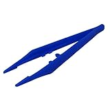Haobase 20pcs Disposable Plastic Forceps Blue