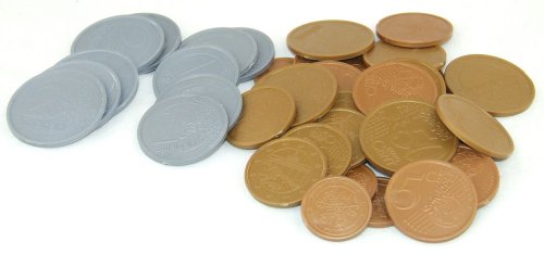Preisvergleich Produktbild Euro Spielgeld 40 Münzen, 1Beutel