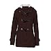 Produktbild Elecenty Damen Lange Wintermantel Mit Kapuze Windbrecher Sweatshirt Mantel Outwear Winterjacke Sweatjacke Parkajacke Jacke steppjacke Outdoorjacke Übergangsjacke Trenchcoat (XXXXXL, Kaffee)