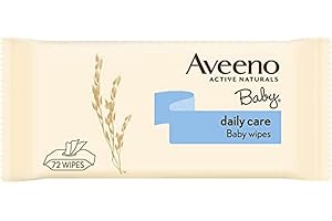 Aveeno Baby Daily Care Lingettes à l'extrait d'avoine et d'aloès, 72 lingettes