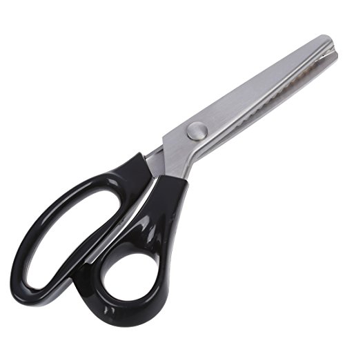 SODIAL(R) Schneider Handwerk Zickzackschere Saegezahnkante Naehschere - 2