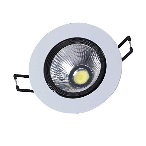 XAJGW LED Recessed Ceiling Lights Downlights 5W Dimmable Daylight White 5500K-6000K Directional Recessed Ceiling Light 60 Beam Angle (Color : White Light)