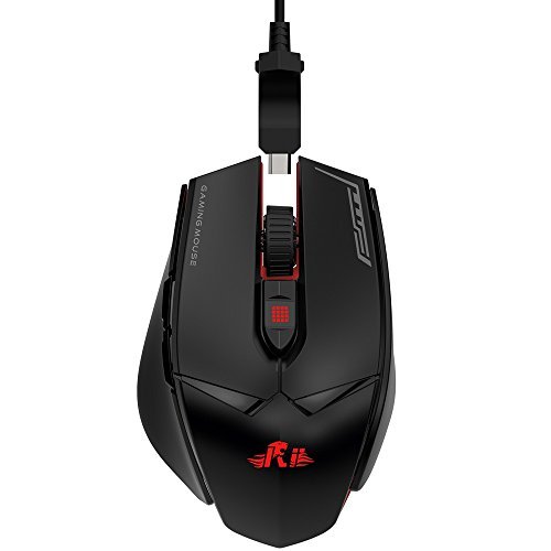 Rii M01 Rat  n Gaming de alta precisi  n  7 botones programables  12 000 DPI  Con retroiluminaci  n de 16 8 Millones de colores  personalizables