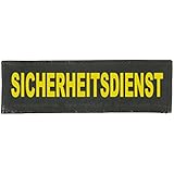 Julius-K9 162LO-G-26891 Klettaufschrift, SICHERHEITSDIENST, gross, gelb