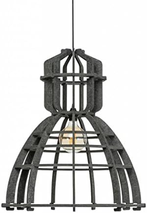 Het Lichtlab Hanglamp no.19 xl industrielamp PET donker grijs vilt
