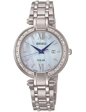 Seiko Ladies Silver Stainless Steel Diamond Set Watch SUT181P9