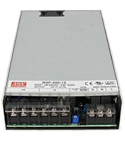 Mean Well Alimentatore Switching 12V 348W – 180-264VAC, 240-370VDC, Struttura Chiusa, 1 Uscita