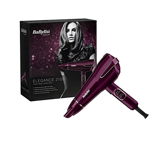 BaByliss 2100W Elegance Hair Dryer 5560KU High Gloss Raspberry
