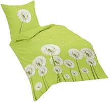 Dream Art Riva 143044 Parure de lit en coton renforc&eacute; Vert (15) Housse de couette 240 x 220 cm + 2 taies d'oreiller 80 x 80 cm