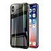 Produktbild Ouneed® Für iPhone XR Hülle Cover, Premium Luxury Ultra Thin Silicone Edge+Hard Tempered Glass Case Covers for iPhone XR (Schwarz)