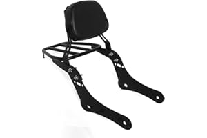 COBIKE Respaldo Desmontable del Pasajero para Kawasaki Vulcan S 650 VN650 2015, 2016, 2017, 2018, 2019 (con portaequipajes)