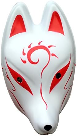 ErCi Fox Style Full Face Cover Face Cosplay Mask (StyleA)
