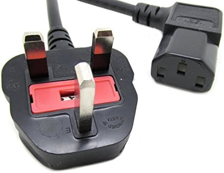3M Metre Right Angled Kettle Lead Cable/Power UK Plug Cord IEC C13 3 Pin