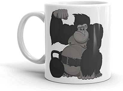 Exercise Gorilla & Kettle Bell 10oz Coffee Tea Mug #4138