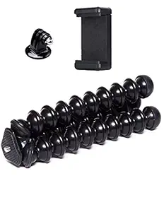 Yantralay 10 inch Lightweight Flexible Gorillapod Tripod with Mobile Attachment for DSLR, Action Cameras, Digital Cameras & Smartphones - Black