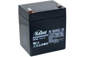 KAISE TECHNOLOGIES Kaise Batería de Plomo AGM VRLA 12V- 5Ah / Modelo KB1250 F1