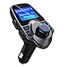 Price comparison product image FM Transmitter, Wireless Radio Audio Adapter MP3 Player Bluetooth FM Transmitter Handsfree Car Kit with Dual USB Car Charger 3.5mm Audio Port, TF Card Slot, USB Flash Drive Port, Large Screen