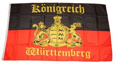 Preisvergleich Produktbild Fahne / Flagge Königreich Württemberg NEU 90 x 150 cm
