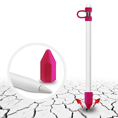 [3-Pack] Fintie Apple Pencil Stift Kappehalter/ Schreibfeder-Abdeckung/ Halterung für Lightning Kabel Adapter für den iPad Pro Pencil (Apple Pencil, Ladekabel und Adapter sind nicht im Lieferumfang enthalten), Lila - 3