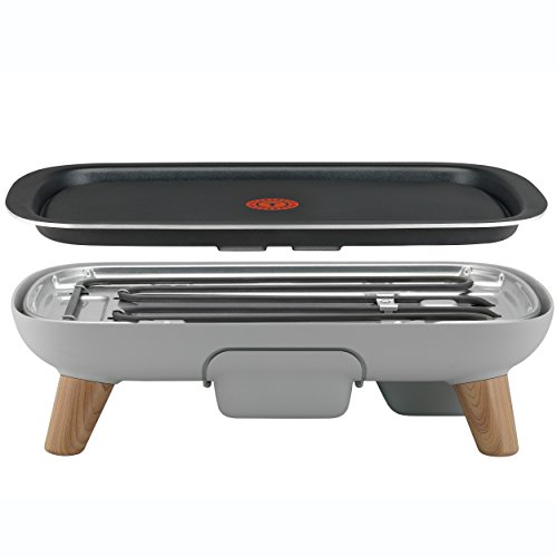 Tefal CB658B Tischgrill Saveur mit Thermospot, große Grillfläche, 2400 W, schwarz / hellgrau - 3