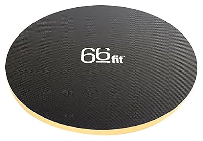 66fit Planche d'équilibre en bois - Surface en PVC - 40 cm