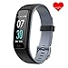 Price comparison product image Dwfit Fitness Tracker Smart Watch Activity Tracker Sports Band Bracelet Waterproof Bluetooth Wristband with Heart Rate Monitor Pedometer Sleep Monitor Calorie Step Counter Blood Pressure (Grey)