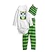 Amison Newborn Baby Sets Three-Piece Unisex Climbing Clothes Baby Rompers (80, Green)