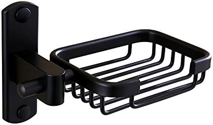 BYCLING Black Soap Net Space Aluminum Antique Soap Box Soap Dishes Soap Holder for Shower, Bathroom, Tub And Kitchen Sink