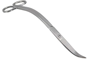 DONGKER Forbici per Acquario,Forbice Curve per Acquari in Acciaio Inox Forbici per Lama Curva per Acquario Piante