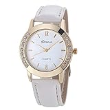 LILICAT Damen Leder Band Armbanduhr Uhren,LILICAT Fashion Uhren Luxus Geneva Mode Frauen Diamant Analog Quarz Wrist Watch Casual Design Klassische Armbanduhren (B)