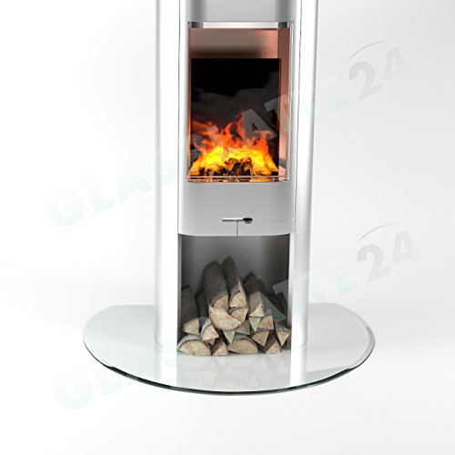 DURAFLAMM® – Kamin – Kreisabschnitt – Funkenschutzplatte Glasplatte G19 - 2