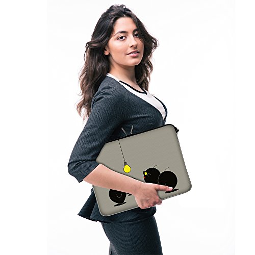 Digittrade LS157-15 Illumination Designer Schutzhülle für Laptops und MacBooks mit einer Bildschirmdiagonale von 38,1-39,6 cm (15,6 Zoll) grau-schwarz - 3