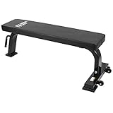 MiraFit Semi Commercial 400Kg Flat Weight Bench - Black