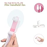 Geeignet für viele Gelegenheiten - Bring Cooling Wind überall hin: Dieser Mini Tragbarer Ventilator kann auf dem Schreibtisch oder dem Handheld sitzen. Es kann für innen verwendet werden, wie zu Hause, Büro, Schule und so weiter. Es kann auch für im Freien verwendet werden, wie Reisen, Strand, Wartebus, Camping, Klettern und so weiter.