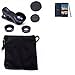 Produktbild Für HTC Desire 626 3in1 Clip-On Kamera Adapter für HTC Desire 626 Macro Weitwinkel FishEye Fischauge Objektiv Linse Smartphone Objektivset - K-S-Trade
