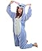 Winter Warm Flannel Onesie Pajamas Adult Unisex One Piece Blue Stitch Pajama