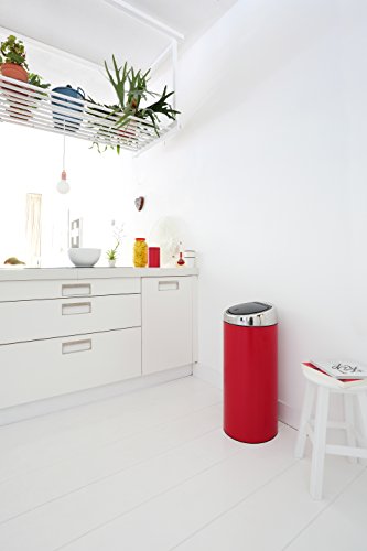 Touch Bin 30 L mit Kunststoffeinsatz / Passion Red - 4