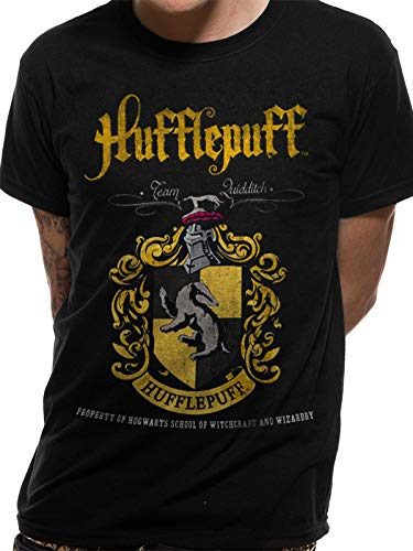 Preisvergleich Produktbild T-Shirt (Unisex-Xxl) Hufflepuff Quidditch (Black)