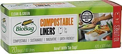 Biobag | Compostable 10Ltr Bag - Wave/Star | 5 x 20s (FR)