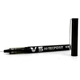 Pilot V5 Hi-Tecpoint Roller Kalem, 0.5 mm İğne U&ccedil;, Siyah